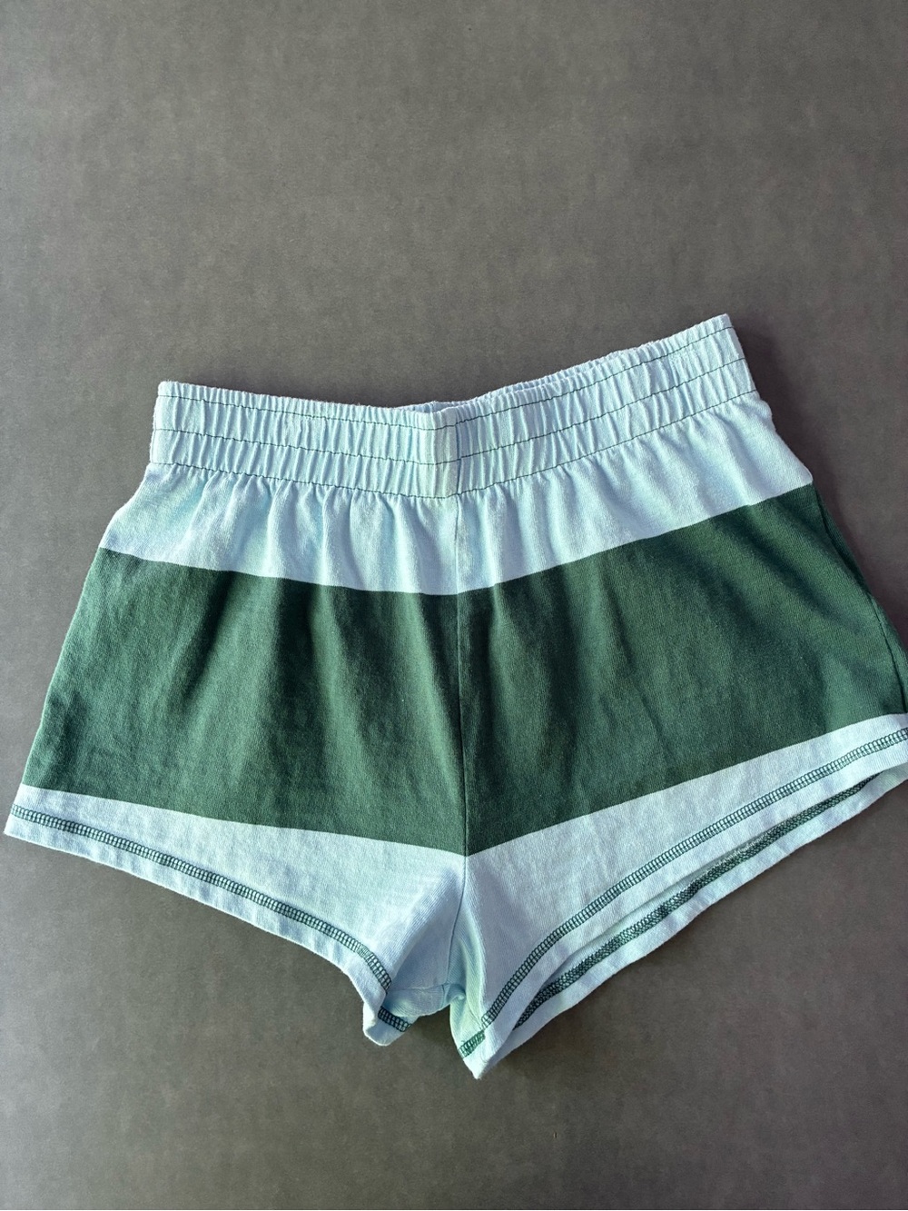 Free People Movement Retro Rugby Striped Pullover & Shorts Set Heritage Green - Picture 2 of 11